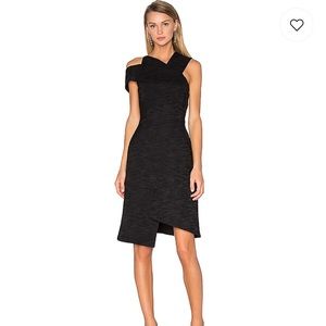 Acler Black Asymmetrical Dress (NWT) size 8